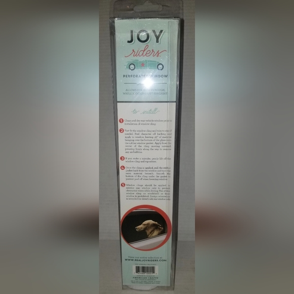 NEW JOY RIDERS PASSENGER CAR WINDOW CLING - Picture 4 of 7